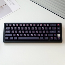 WOB Red Japanese 104+25 PBT Dye-subbed Keycaps Set Cherry Profile for MX Switches Mechanical Gaming Keyboard